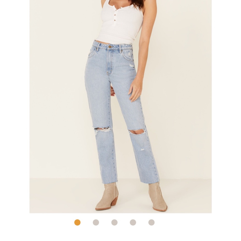 Rollas high rise straight jeans size 30